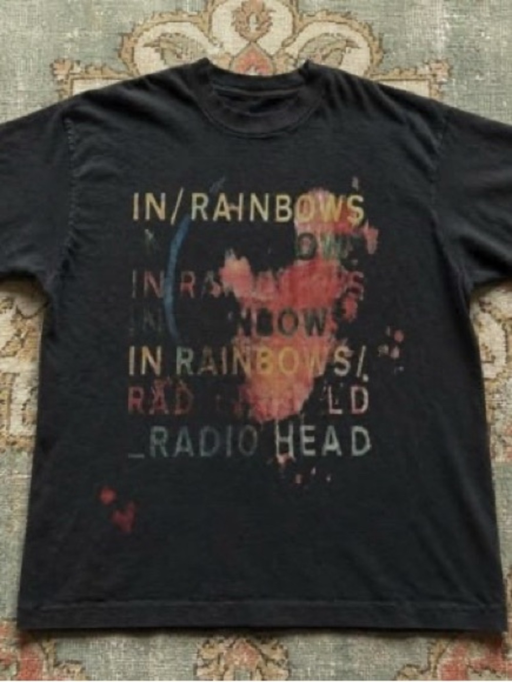 Radiohead 'In Rainbows' Black Graphic Tee